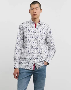 Joe Browns Beautiful Bird Long Length Shirt