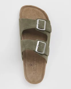 Joe Browns Buckle Strap Wide Fit Suede Sandals