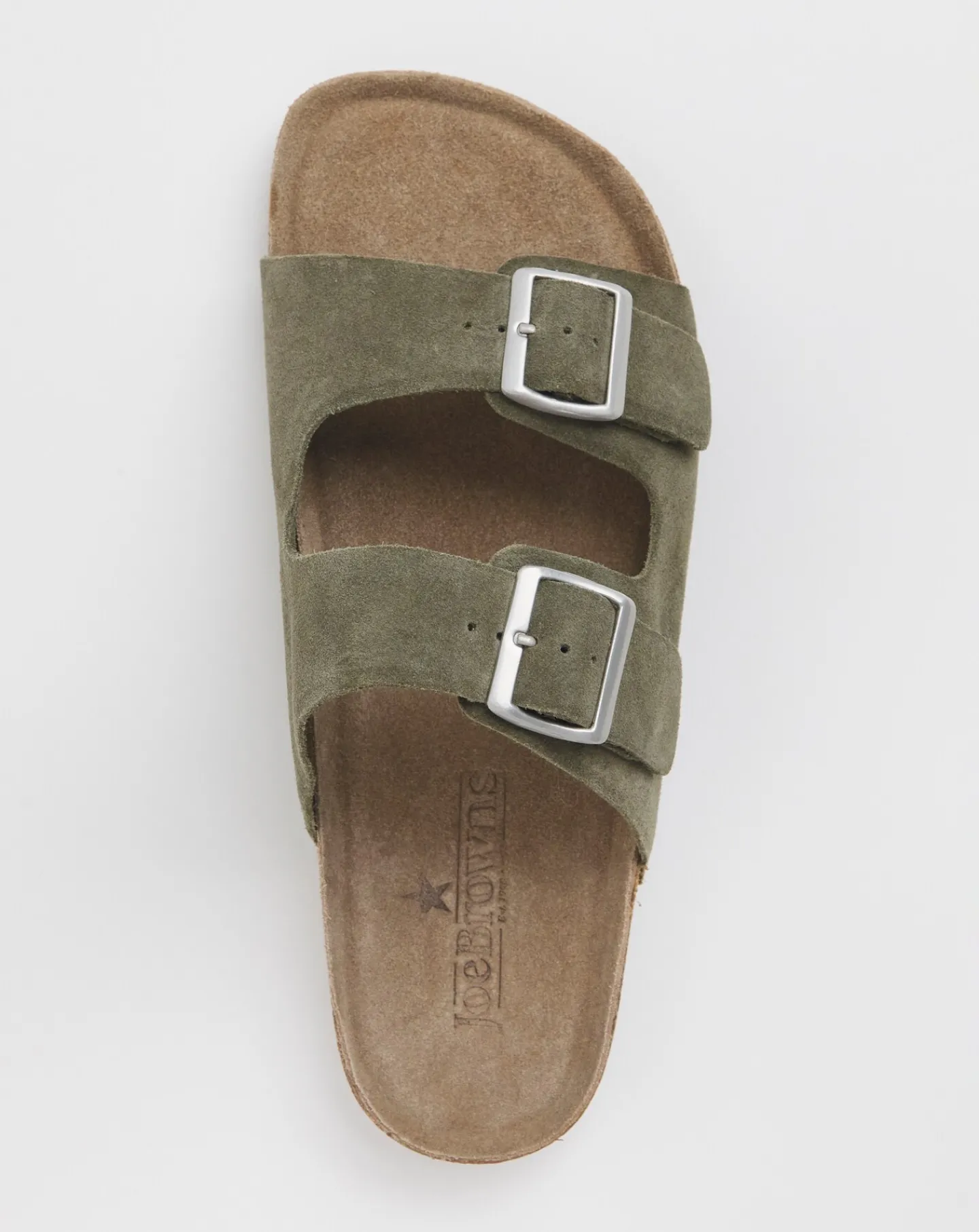 Joe Browns Buckle Strap Wide Fit Suede Sandals