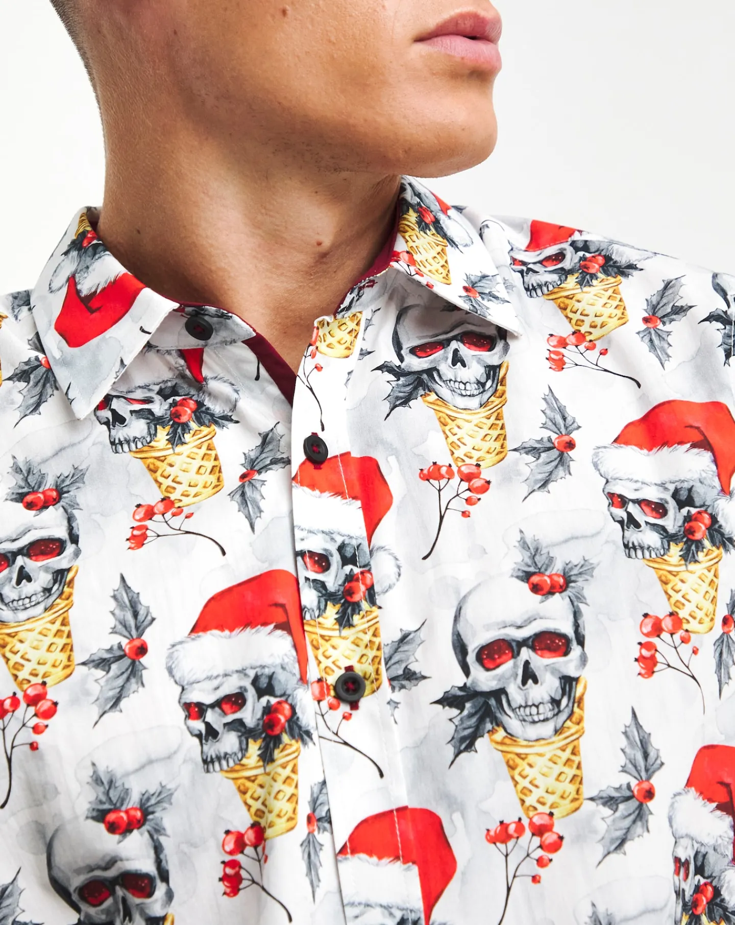 Joe Browns Christmas Skull Shirt Long Length
