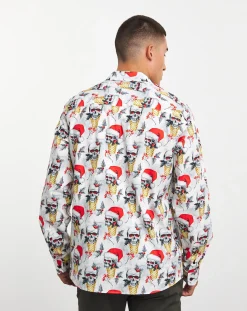 Joe Browns Christmas Skull Shirt Long Length