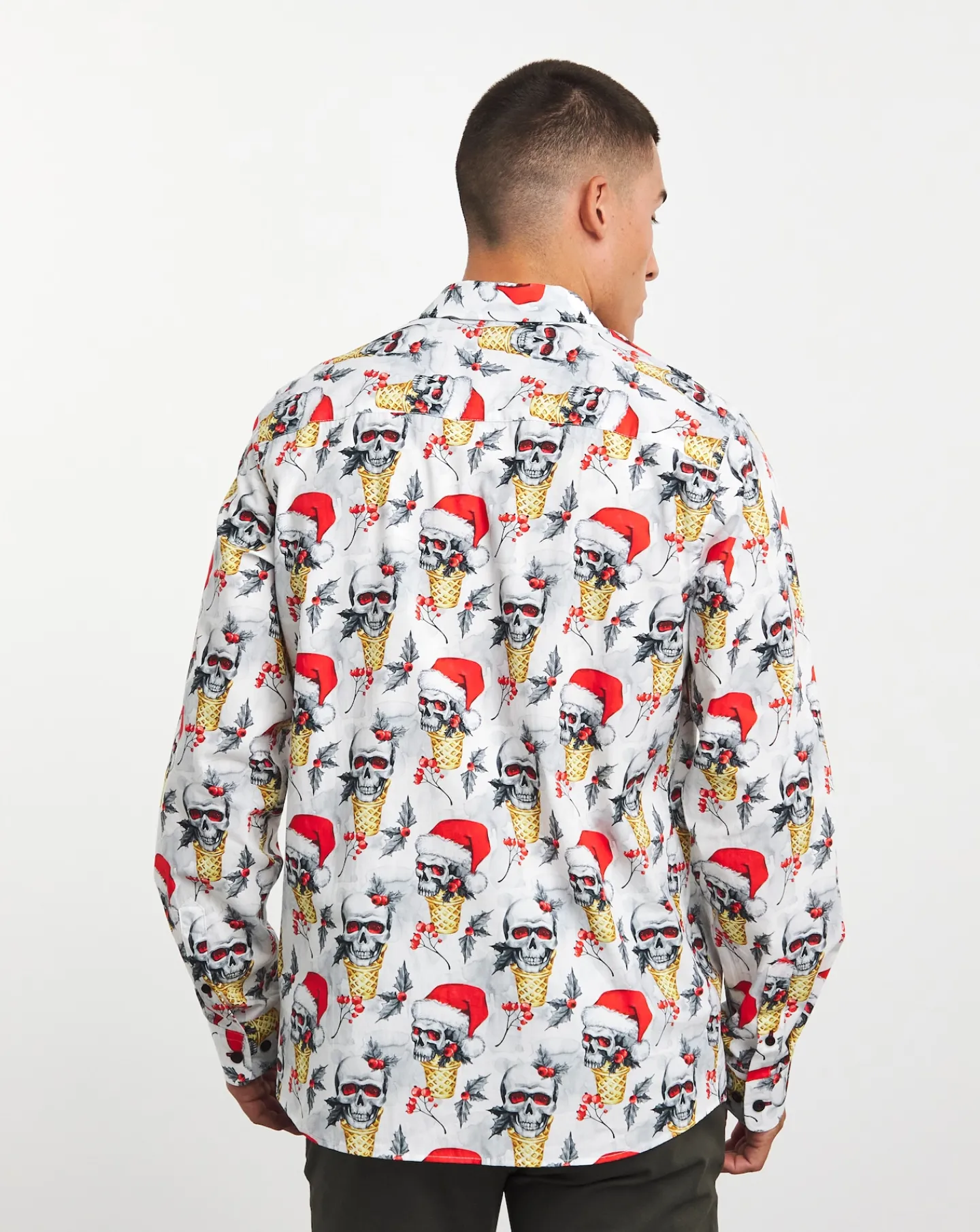 Joe Browns Christmas Skull Shirt Long Length