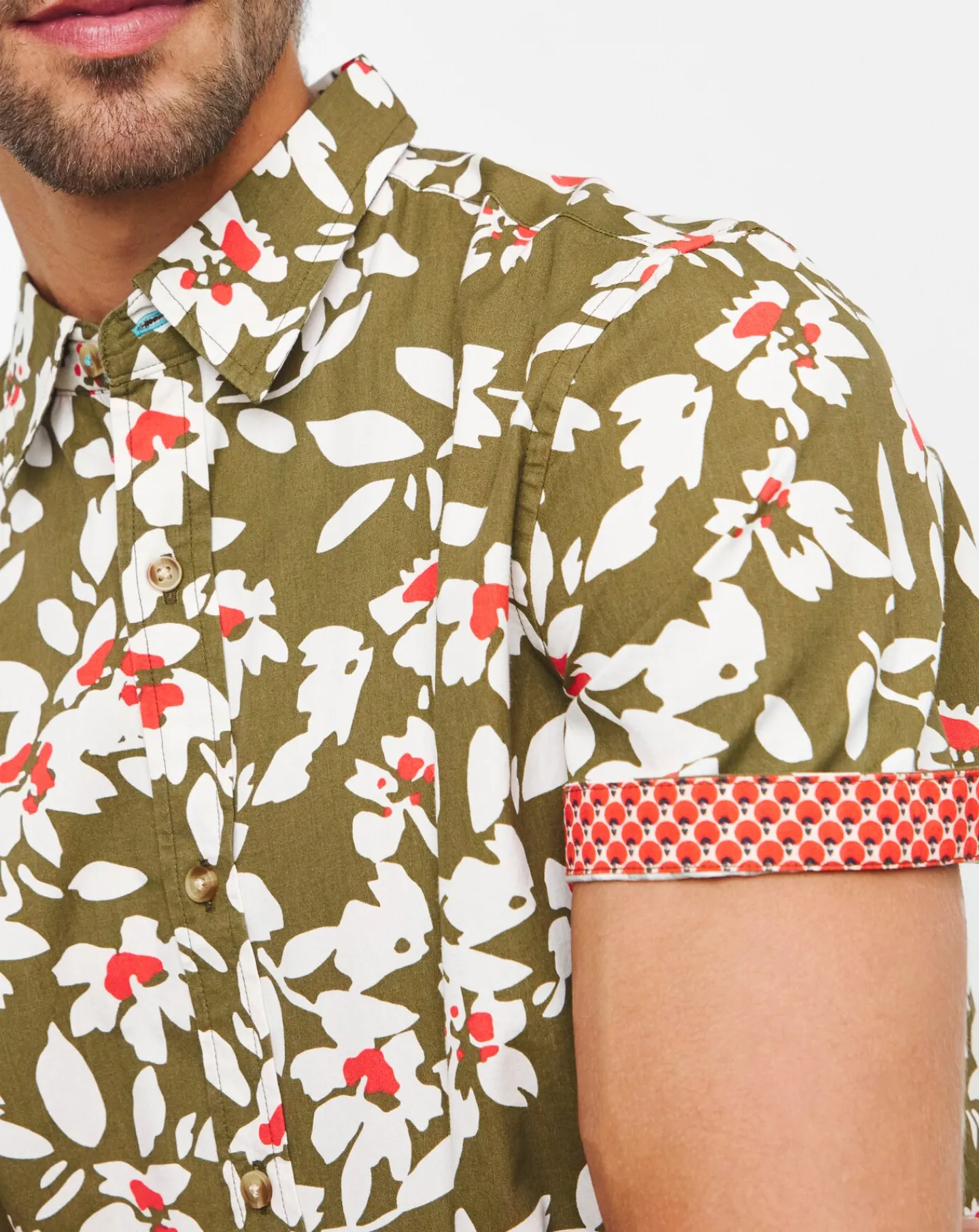 Joe Browns Floral Short Sleeve Shirt Long Length