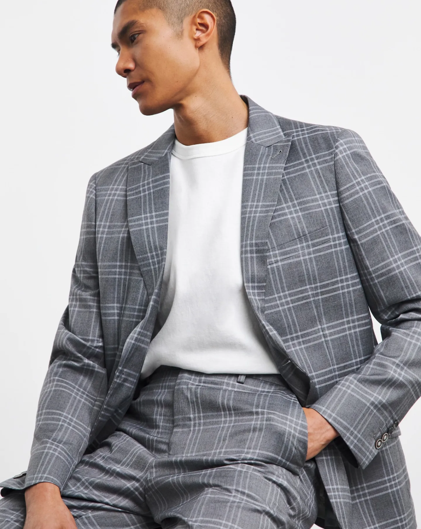 Joe Browns Grey Check Suit Jacket