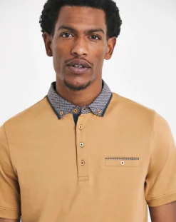 Joe Browns Printed Collar Polo Shirt Long Length