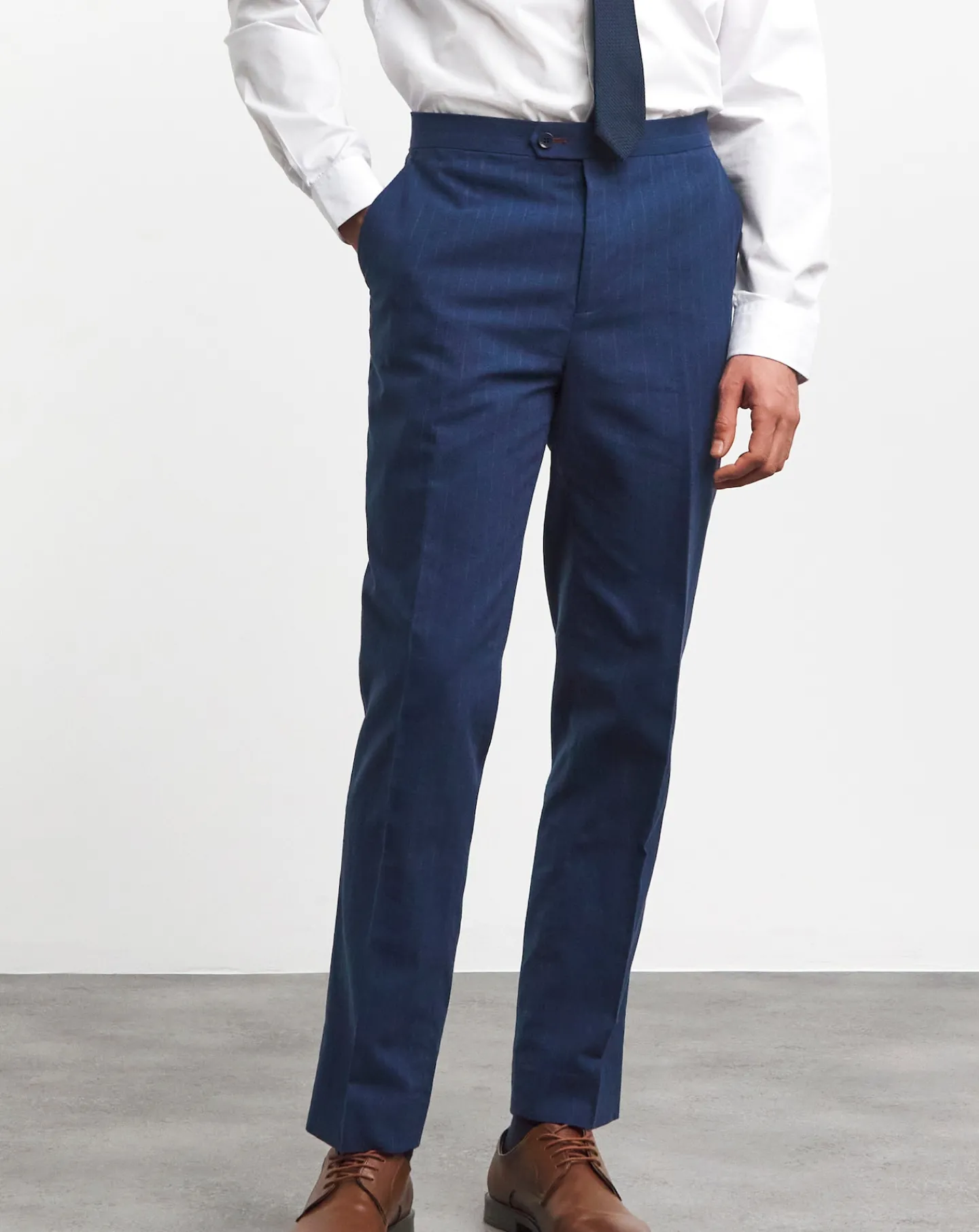 Joe Browns Striped Cotton Linen Suit Trouser