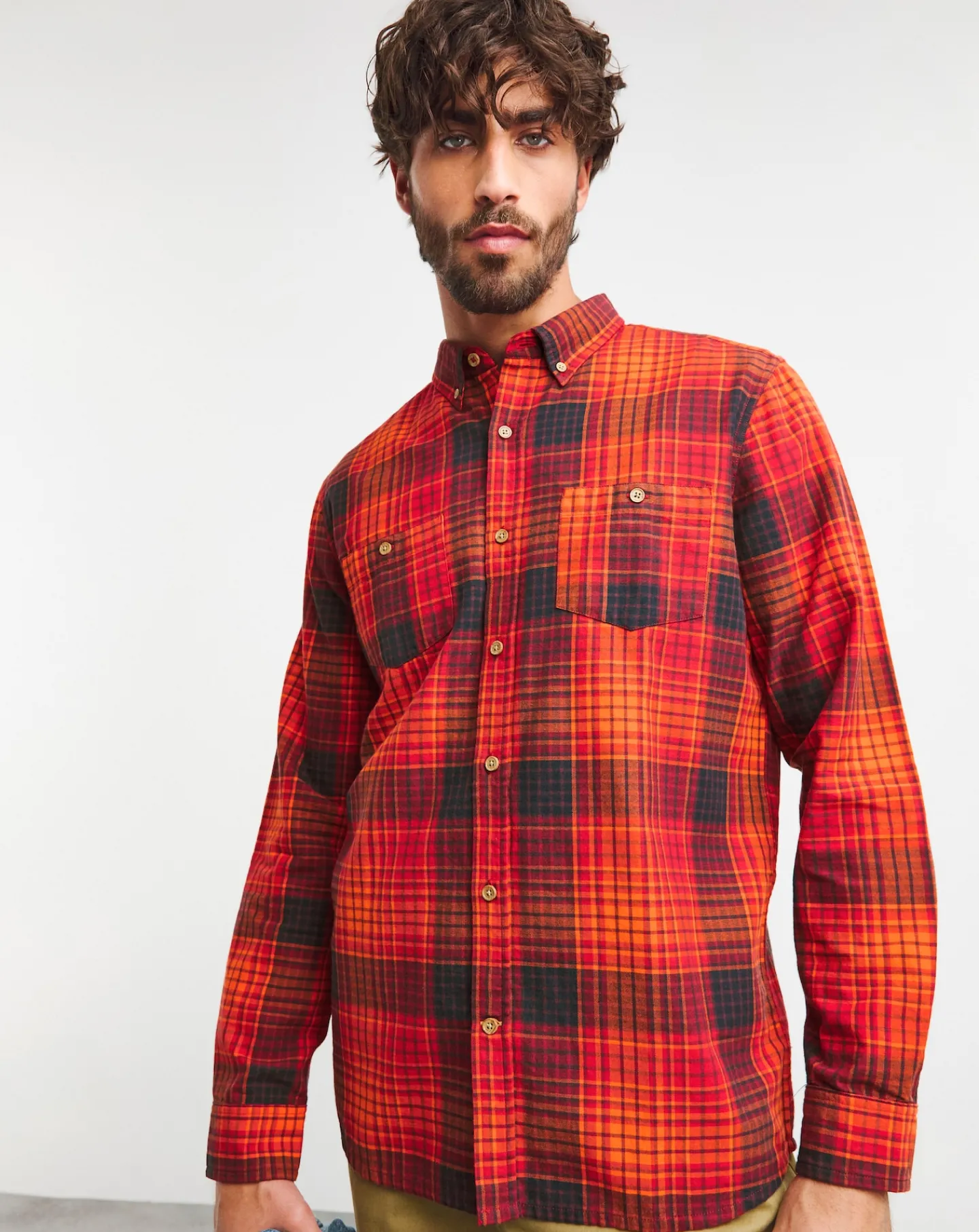 Jacamo Joe Browns Loving Check Shirt Long Length