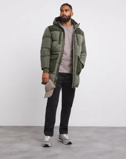 Jacamo Mid Length Ripstop Padded Coat