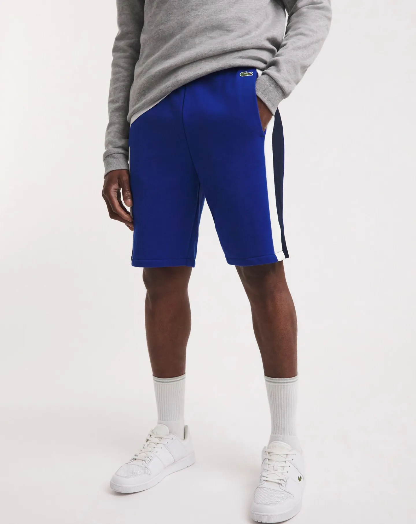 Lacoste Blue Colourblock Sweat Shorts