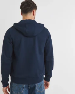 Lacoste Blue Full Zip Colourblock Hoodie