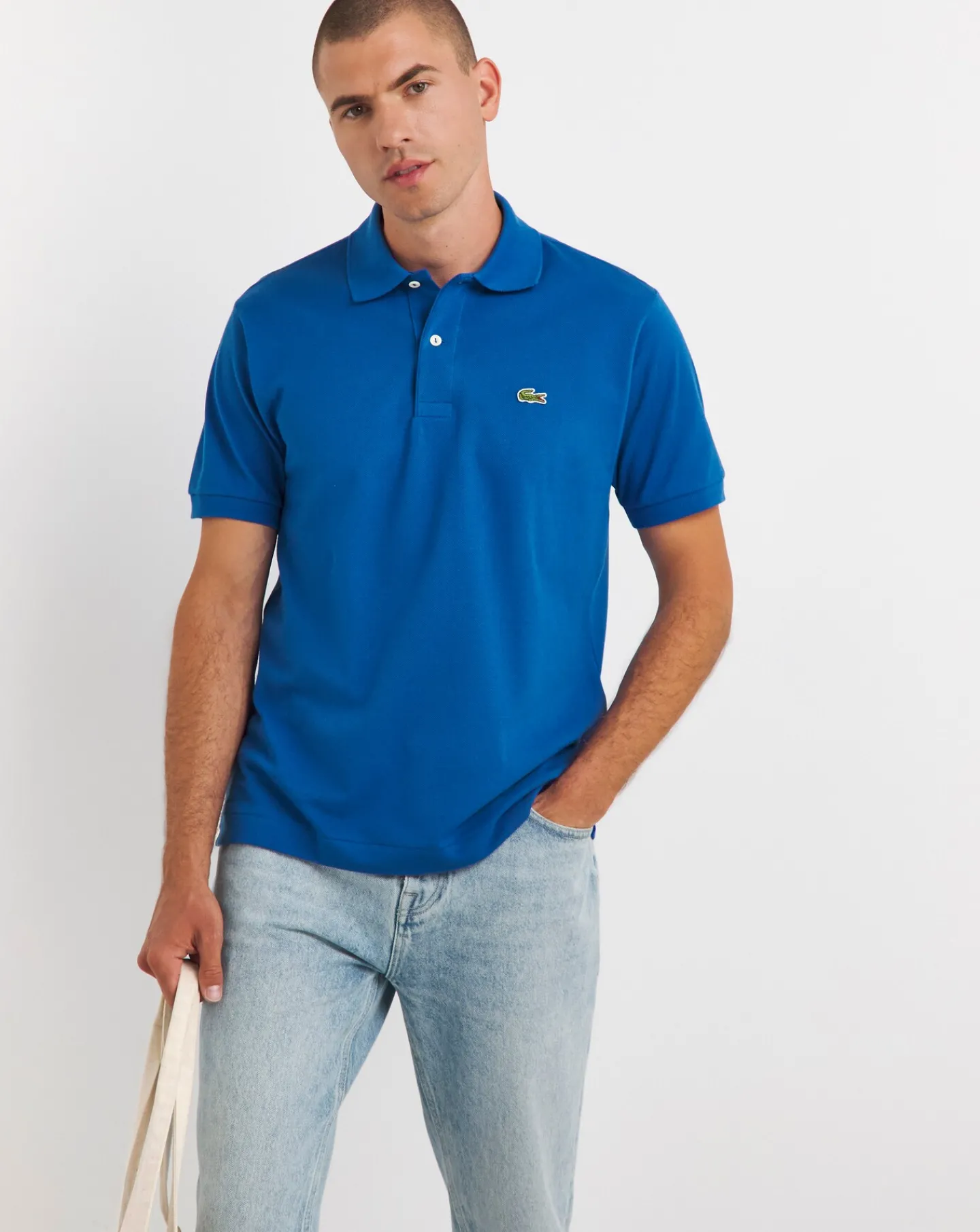 Lacoste Classic Bright Blue Short Sleeved Polo