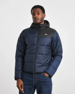 Lacoste Colourblock Padded Hooded Jacket