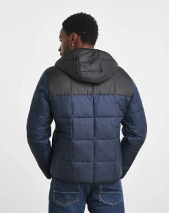 Lacoste Colourblock Padded Hooded Jacket