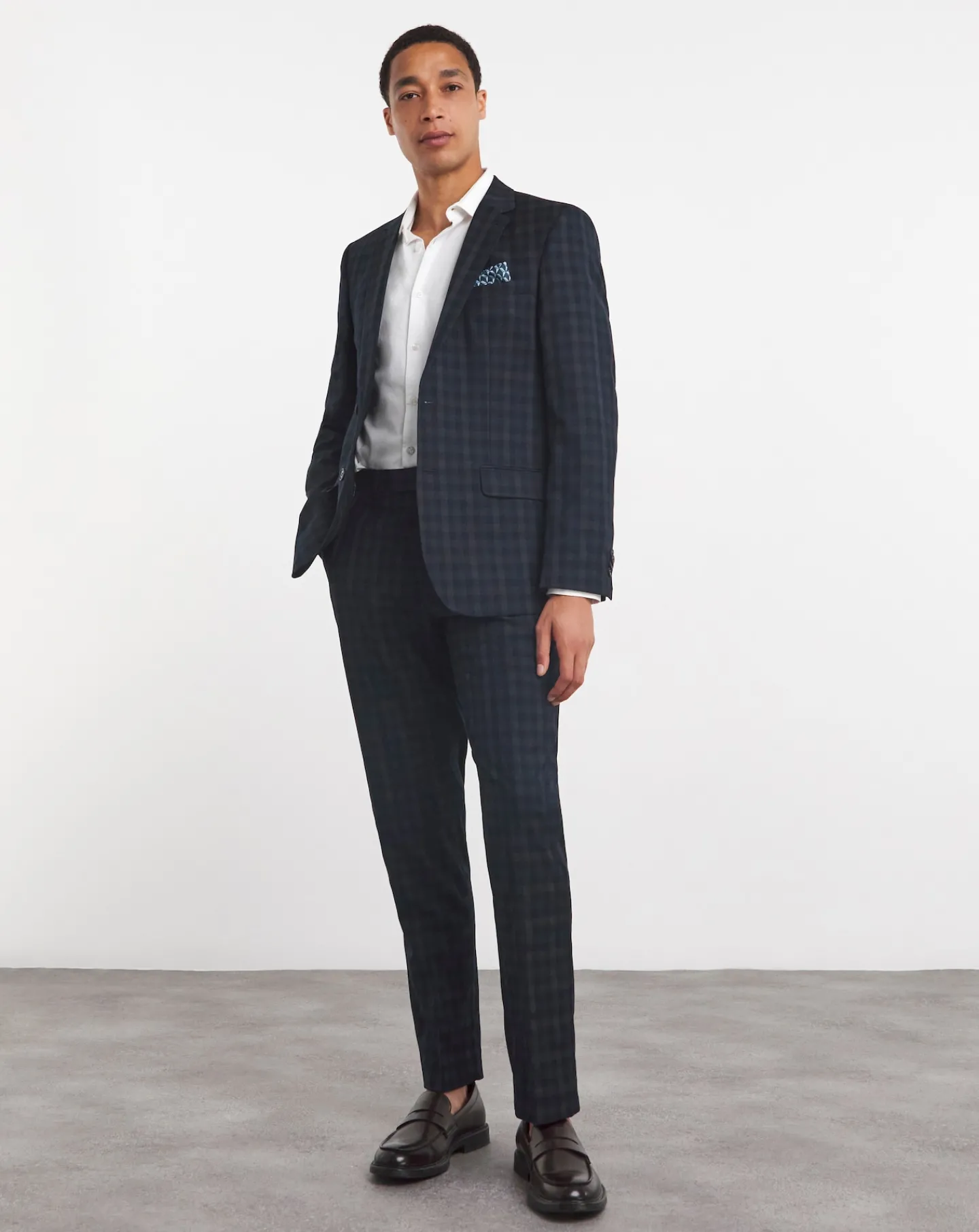 Jacamo Large Gingham Check Suit Jacket