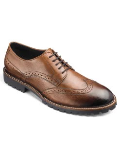 Jacamo Leather Brogues Extra Wide Fit