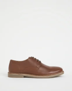 Jacamo Leather Milled Desert Shoe Wide Fit