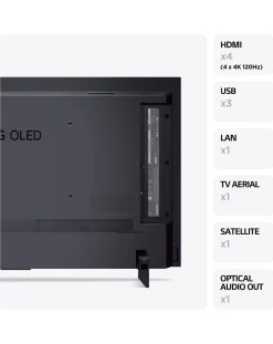LG 42" OLED42C34LA Smart 4K UHD HDR OLED Freeview TV