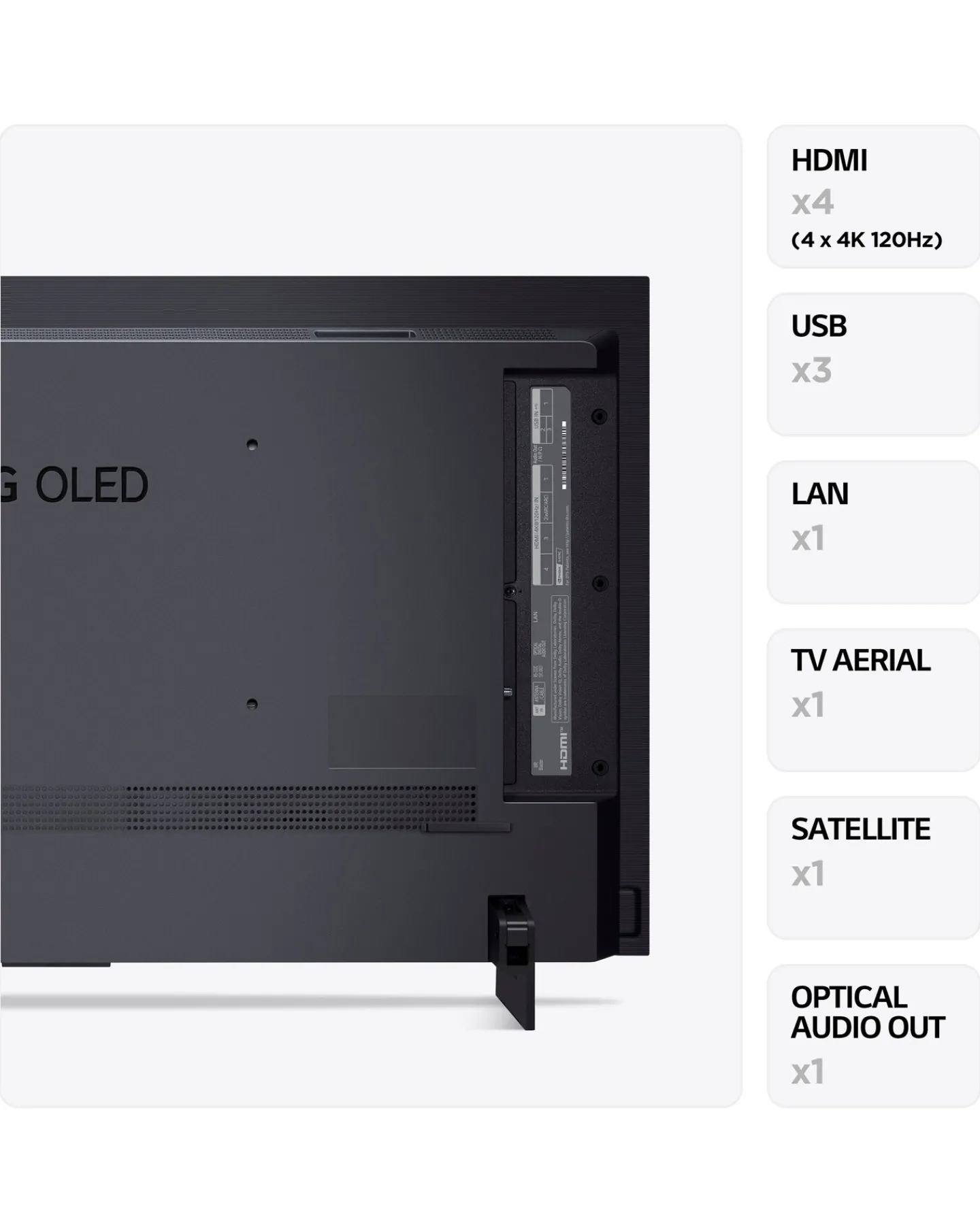 LG 42" OLED42C34LA Smart 4K UHD HDR OLED Freeview TV