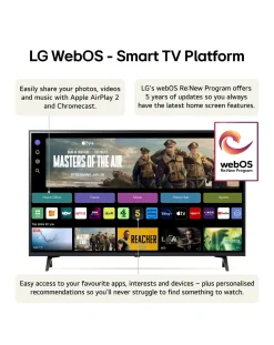 LG 43UT80006LA 43in LED 4K UHD HDR ThinQ Smart TV