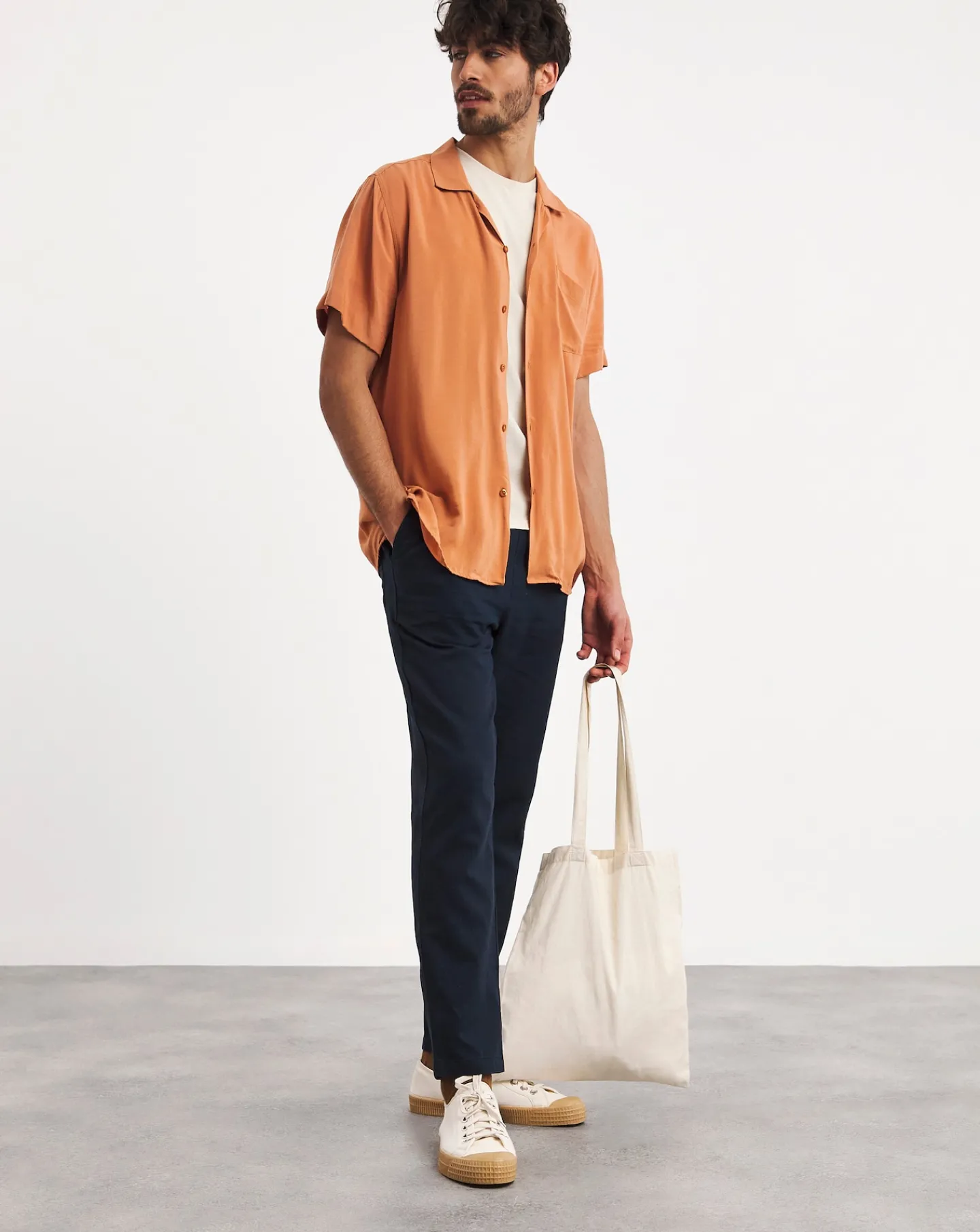 Jacamo Linen Blend Tapered Elasticated Trouser