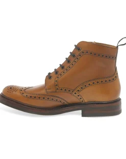 Loake Bedale Mens Wide Fit Brogue Boots