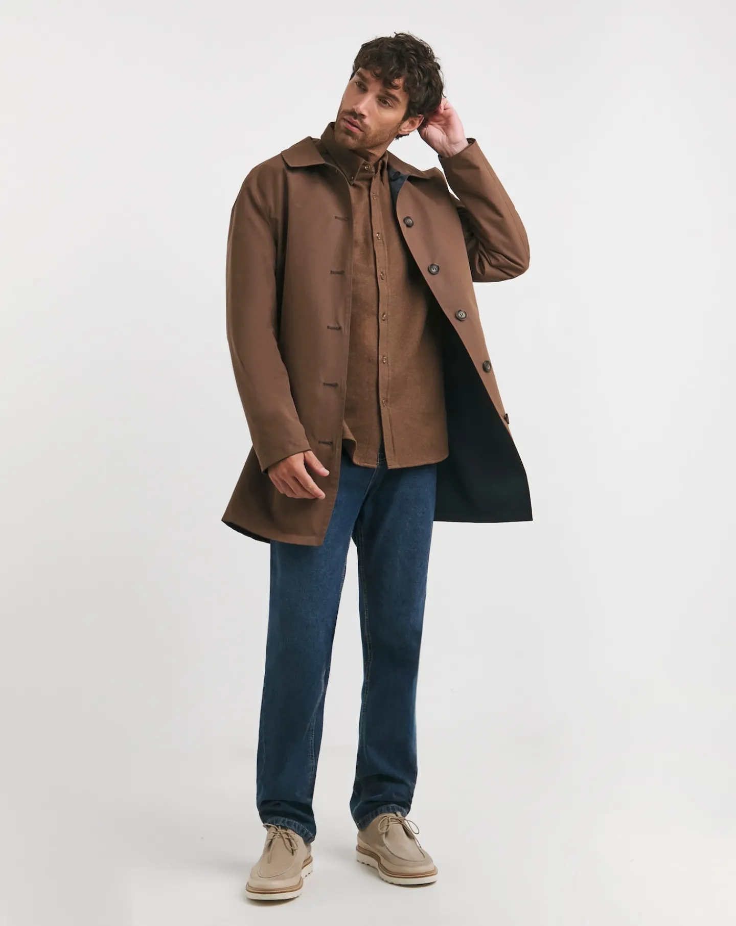 Jacamo Long Sleeve Button Down Flannel Shirt