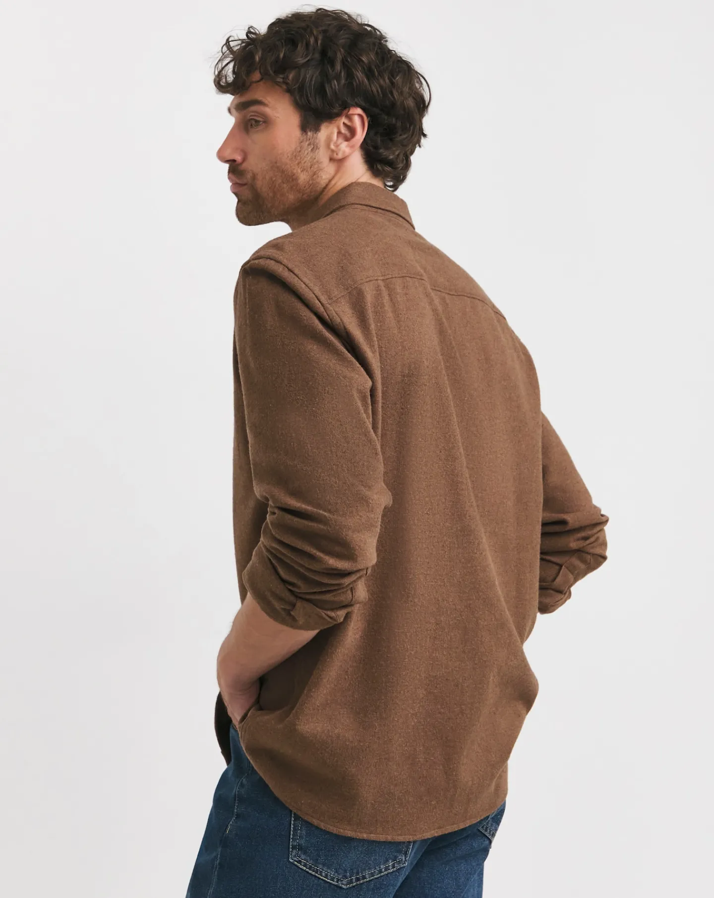 Jacamo Long Sleeve Button Down Flannel Shirt
