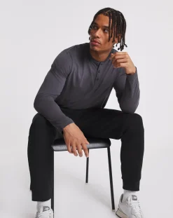 Jacamo Long Sleeve Grandad T-Shirt Long