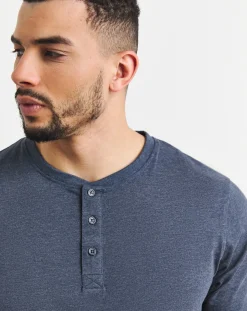 Jacamo Long Sleeve Grandad T-Shirt Long