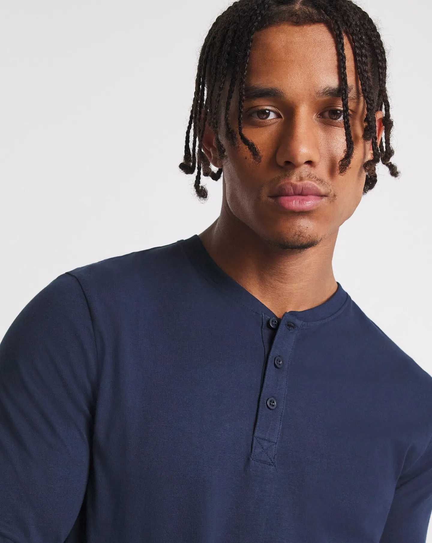 Jacamo Long Sleeve Grandad T-Shirt Long