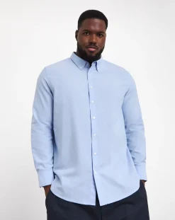 Jacamo Long Sleeve Oxford Shirt Long Length