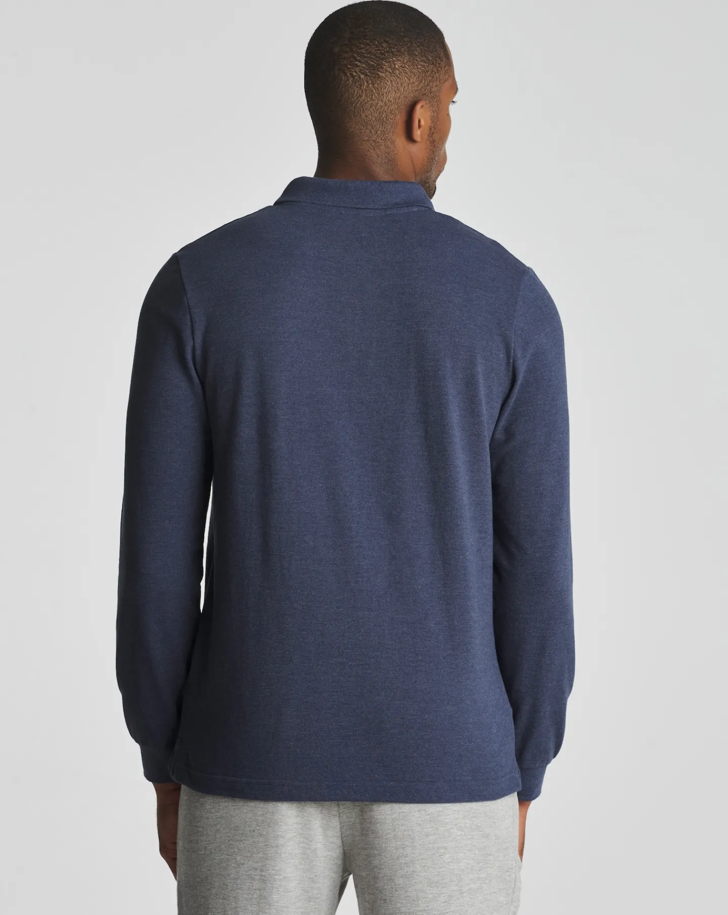 Jacamo Long Sleeve Pique Polo