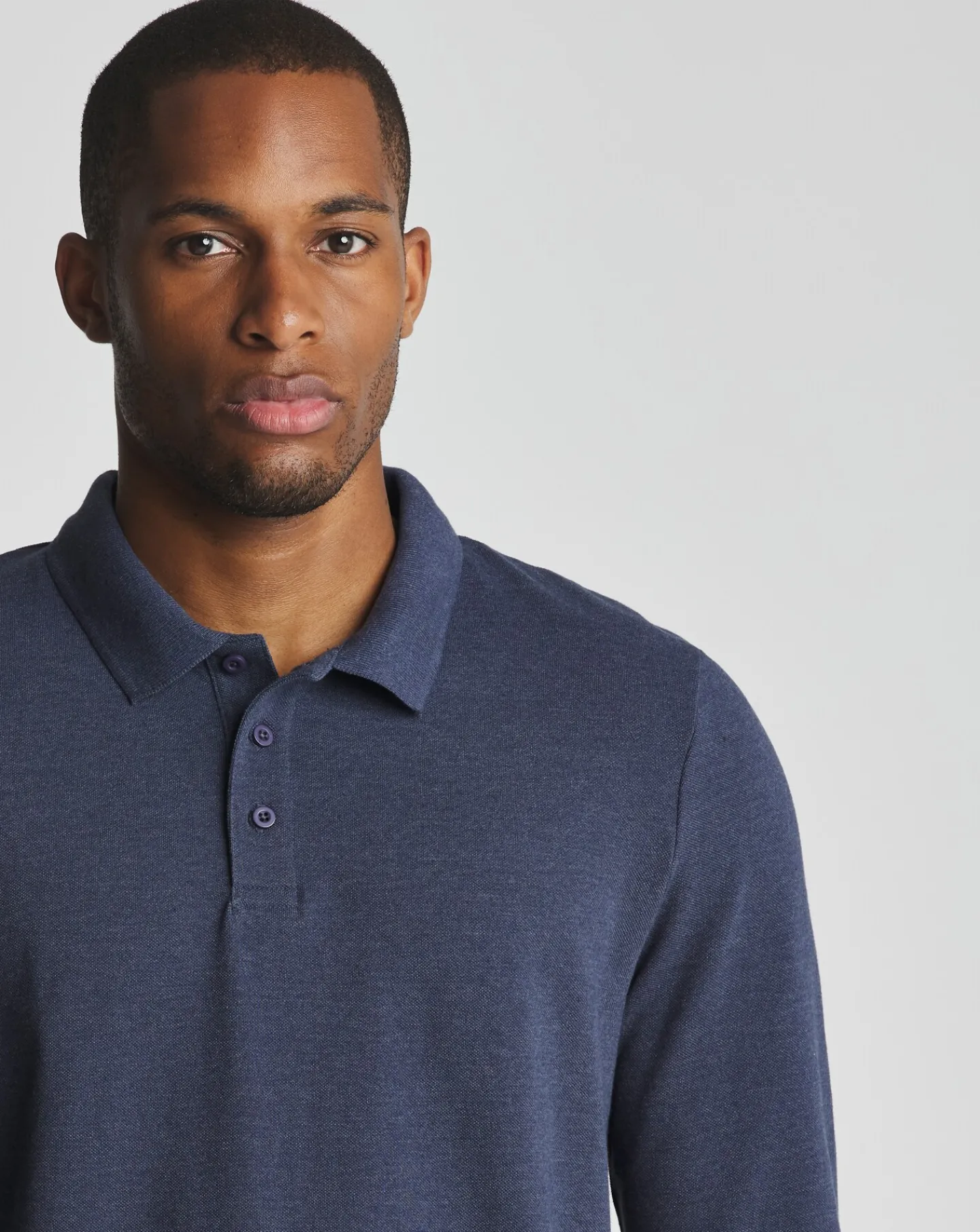 Jacamo Long Sleeve Pique Polo