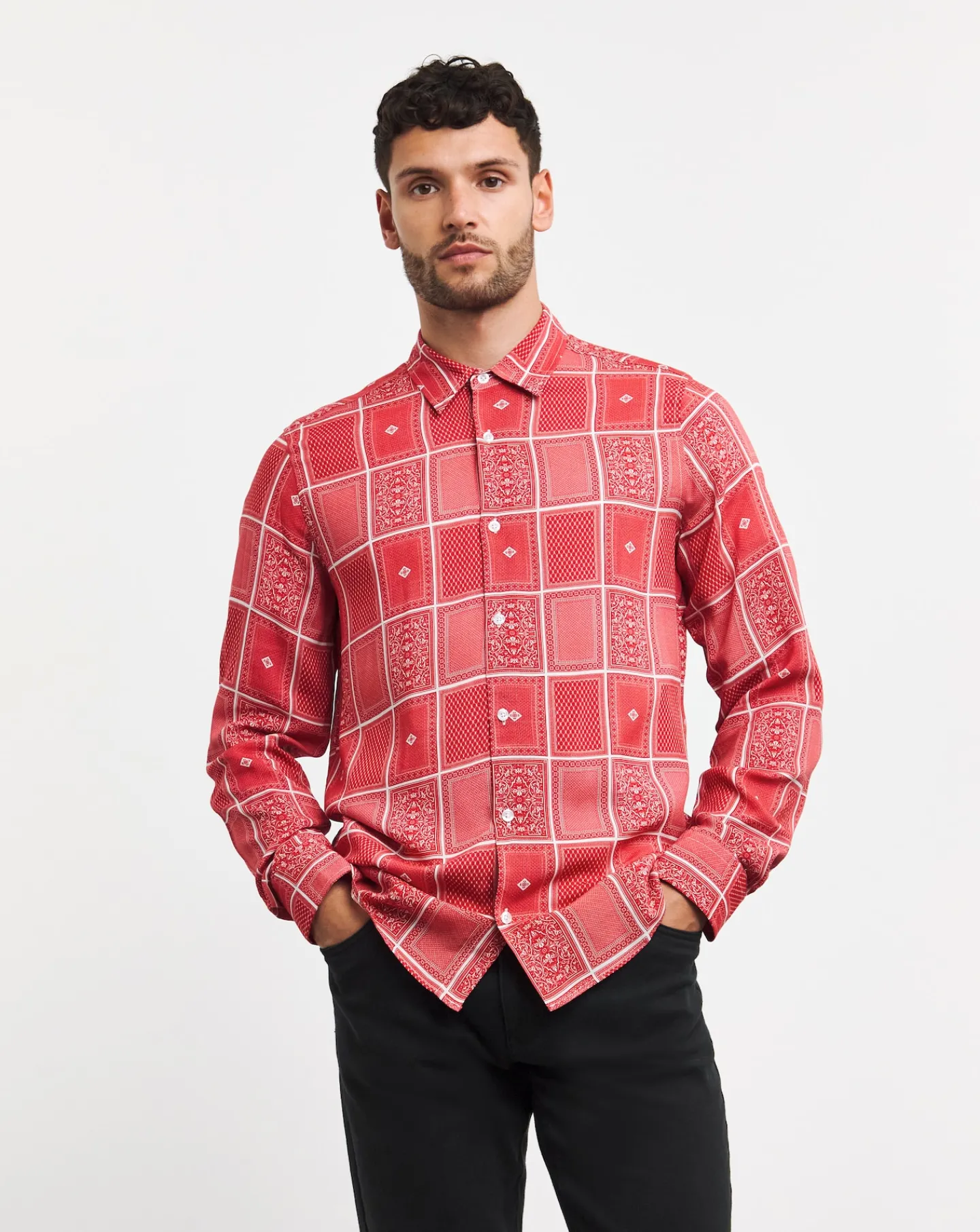 Jacamo Long Sleeve Playing Card Shirt