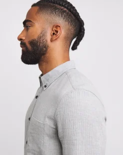 Jacamo Long Sleeve Textured Shirt