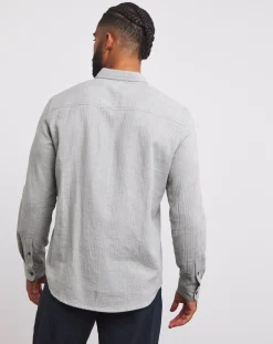 Jacamo Long Sleeve Textured Shirt
