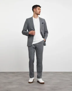 Jacamo Luke Grey Check Suit Jacket