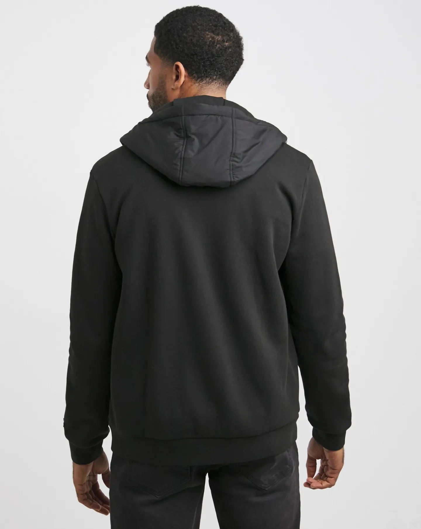 Lyle & Scott Lyle & Scott Hybrid Quilted Zip Through Hoodie
