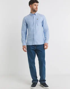 Lyle & Scott Lyle & Scott Blue Classic Long Sleeve Oxford Shirt