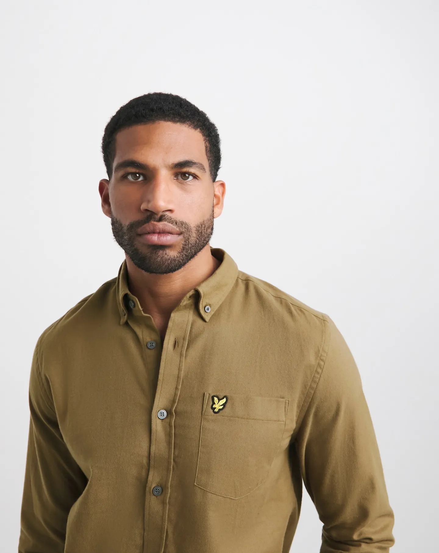 Lyle & Scott Lyle & Scott Brown Long Sleeve Flannel Shirt