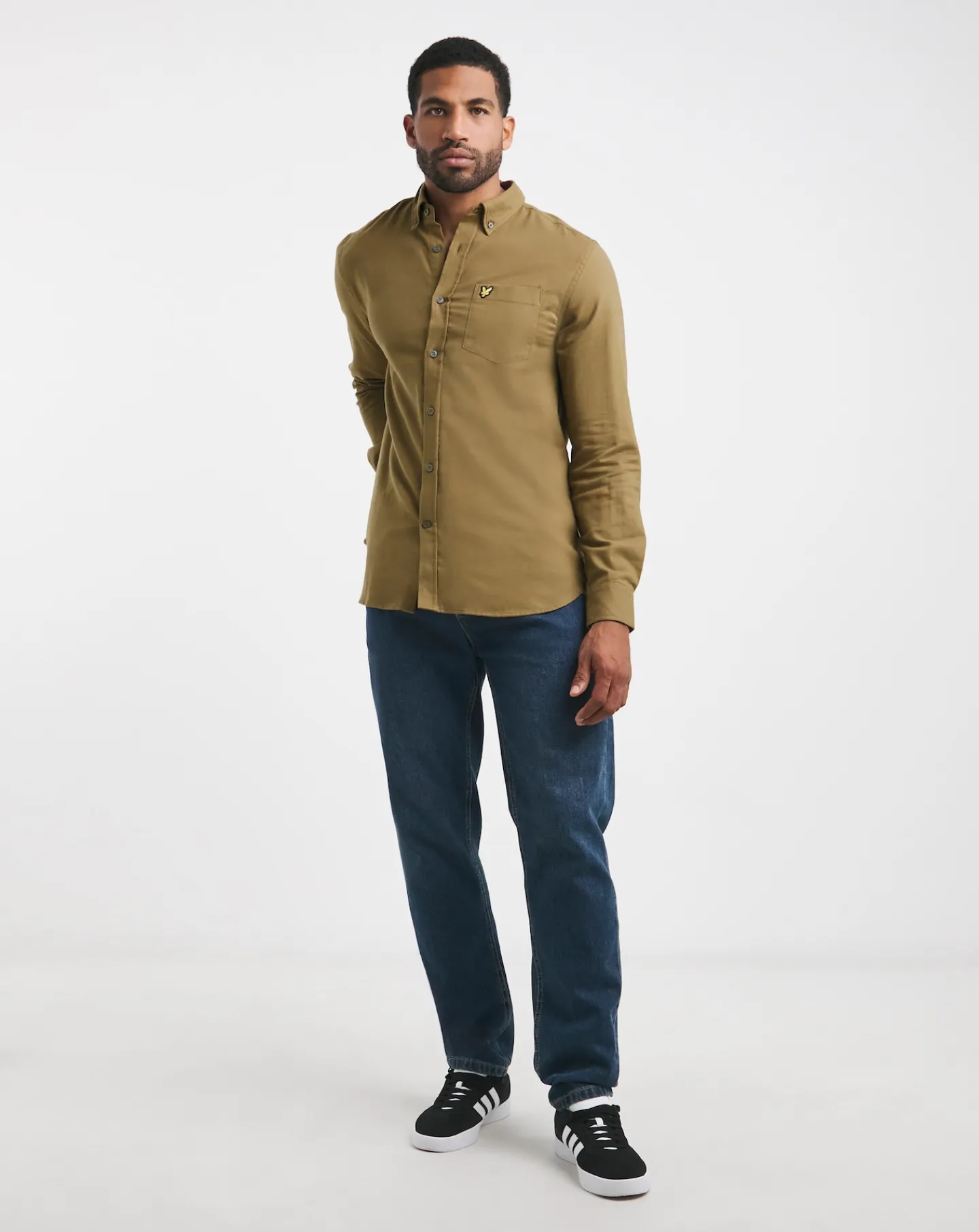 Lyle & Scott Lyle & Scott Brown Long Sleeve Flannel Shirt