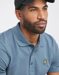 Lyle & Scott Lyle & Scott Mist Blue Classic Short Sleeve Polo