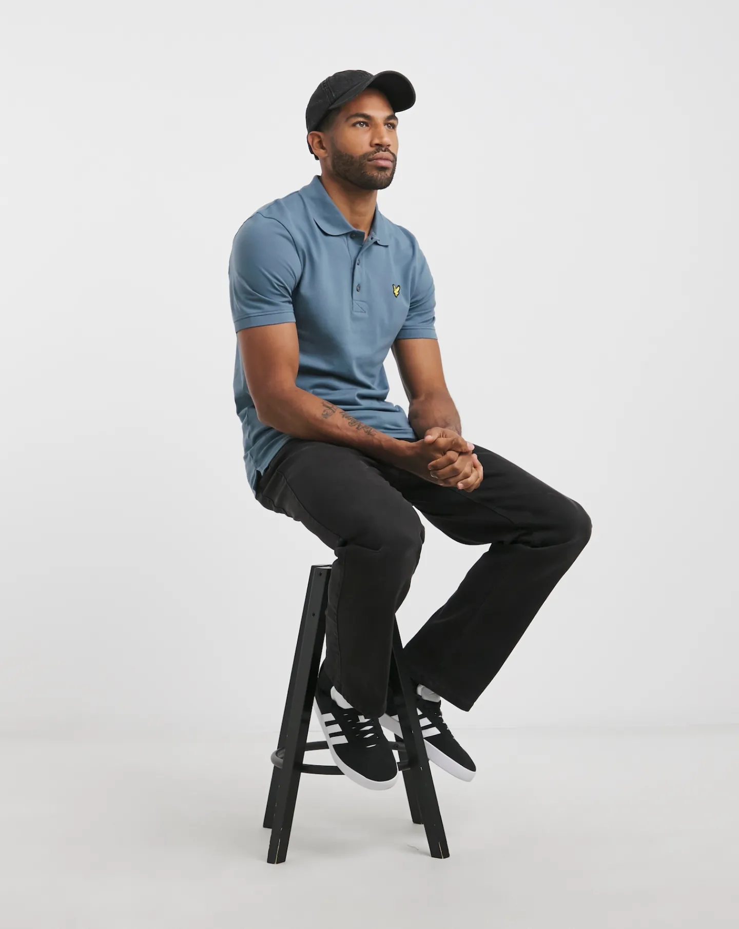 Lyle & Scott Lyle & Scott Mist Blue Classic Short Sleeve Polo