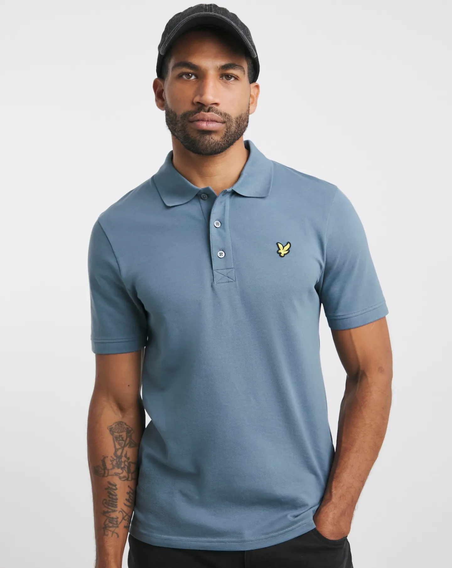 Lyle & Scott Lyle & Scott Mist Blue Classic Short Sleeve Polo