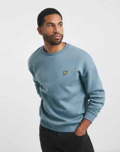 Lyle & Scott Lyle & Scott Mist Blue Oversized Crew Sweat