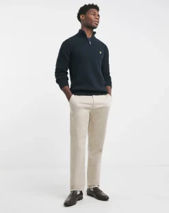Lyle & Scott Lyle & Scott 1/4 Zip Shackers Stitch Jumper