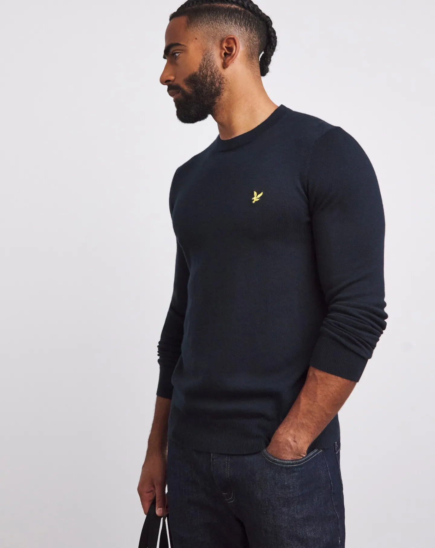 Lyle & Scott Lyle & Scott Navy Classic Cotton Merino Jumper