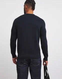 Lyle & Scott Lyle & Scott Navy Classic Cotton Merino Jumper