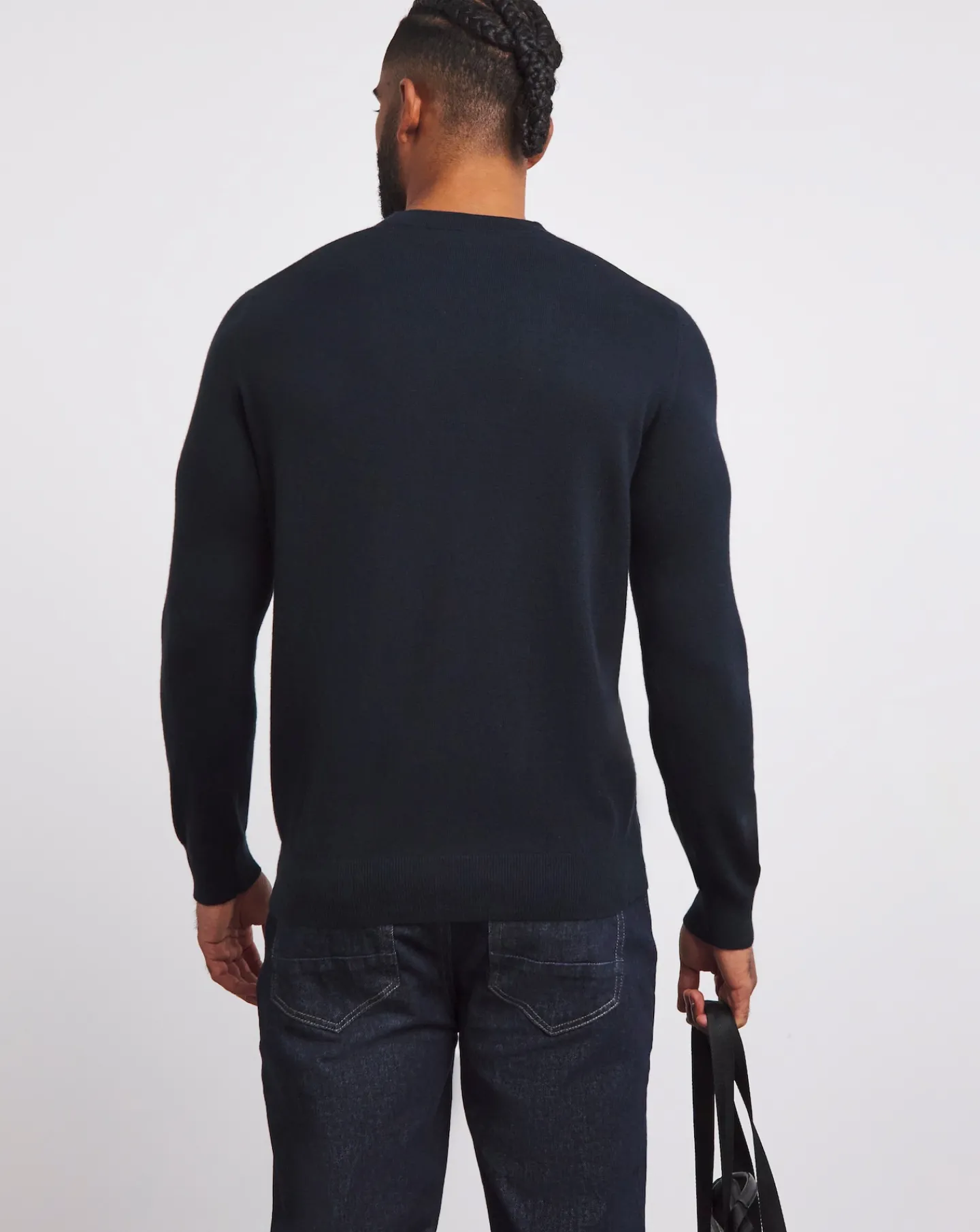 Lyle & Scott Lyle & Scott Navy Classic Cotton Merino Jumper