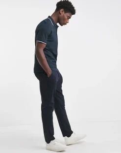 Lyle & Scott Lyle & Scott Tipped Short Sleeve White Polo Shirt